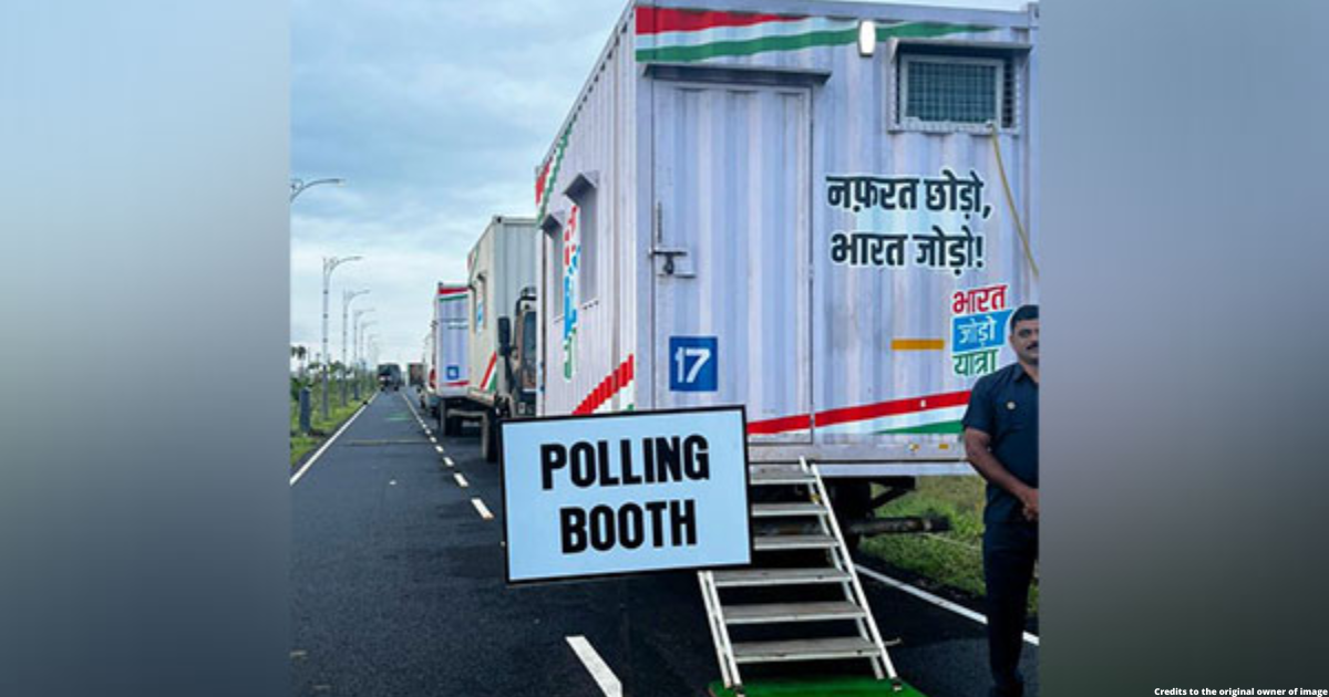 Congress presidential polls: Meeting room converted into polling booth in K'nataka